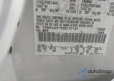 2002 Ford Escape Xlt from USA, damaged, VIN 1FMYU03192KC91161